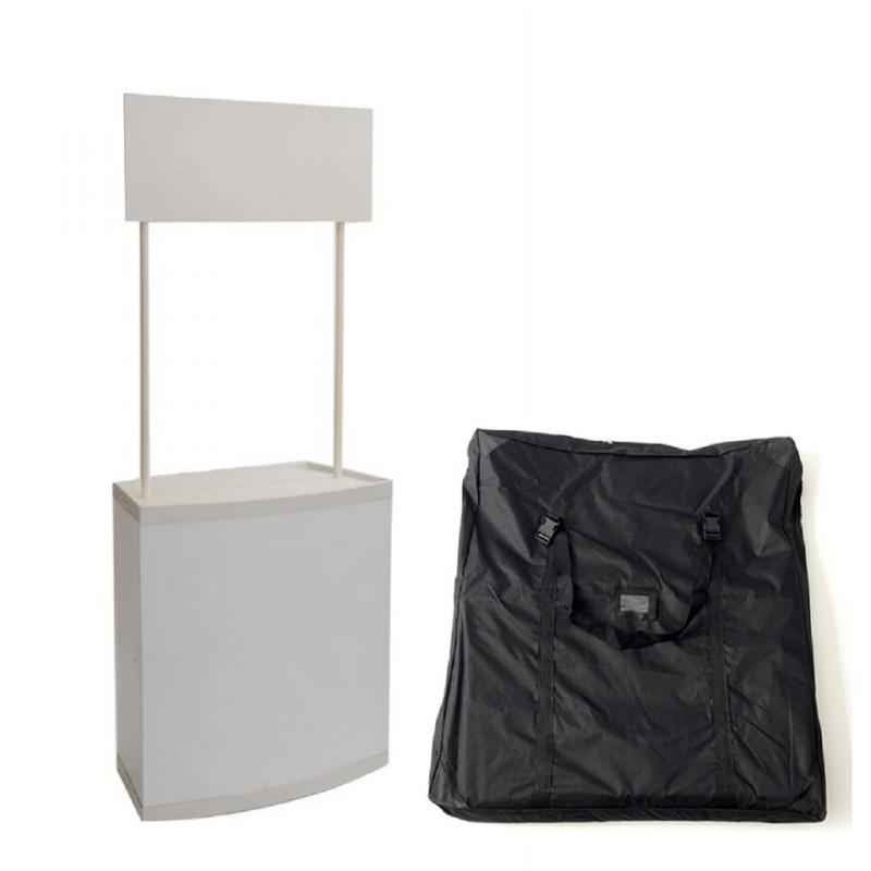 PSJ White Portable Promotional Table with Free Carrying Bag, 300x80x45 cm