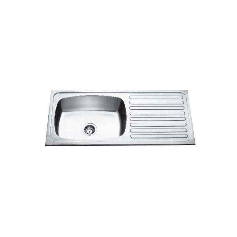 Jayna Jupiter SBSD 04 Glossy Sink With Drain Board, Size: 45 x 20 in