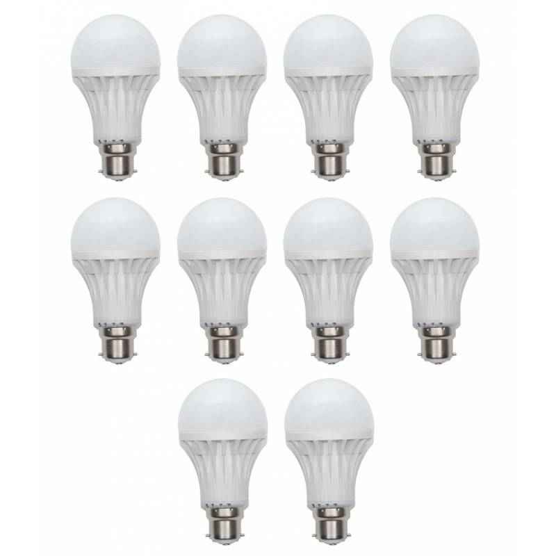 Homes Decor 6W B-22 LED Bulb (V-LIGHT) (Pack of 10)