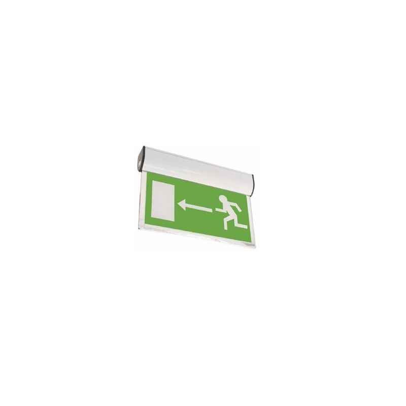 Signtech LED Fire Exit Sign Board with Battery Backup, sign012