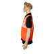Kasa Life 2 Inch Cloth Type Orange Reflective Safety jacket, KL-2CO (Pack of 10)