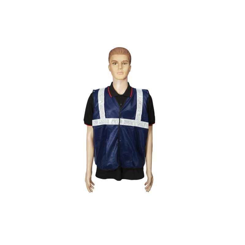 Safari 2 Inch Blue Cloth Reflective Safety Jacket, OR-FB02