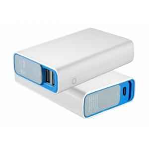 Portronics Tork 10050mAh White & Blue USB Power Bank with Original LG Cells, POR 619