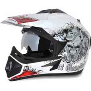 vega off road white helmet