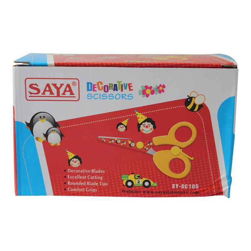 Saya SYSC105 Assorted Designer Kids Scissor, Weight: 475 g (Pack of 12)
