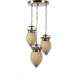 The Brighter Side Golden Tear Drop Small Hanging Lamps (Pack of 3)