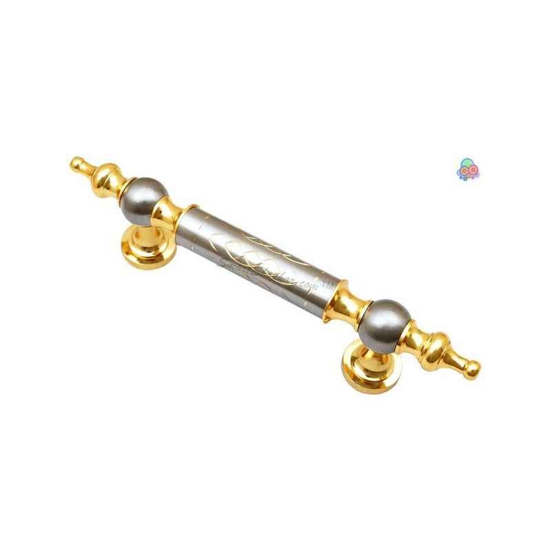 Smart Shophar 10 Inch Gold Silver Finish Angel Pipe Handle, 50880-BPHA-GS10