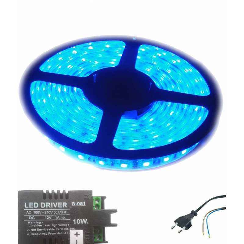 Best Deal Blue Self Adhesive Smd Strip LED Light with LED Driver & Power Cord