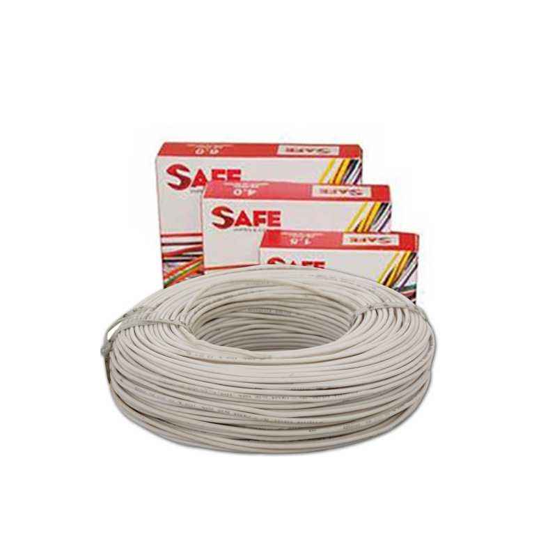 Safe 2.5 sqmm Single Core 90m Grey HRFR PVC Industrial Cables, S3630