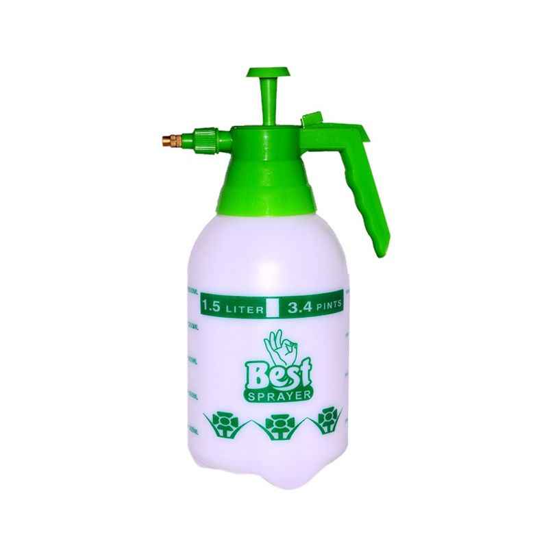 Best Sprayer NF-1.5 White & Green Hand Operated Garden Sprayer Watering Can, Capacity: 1.5 L