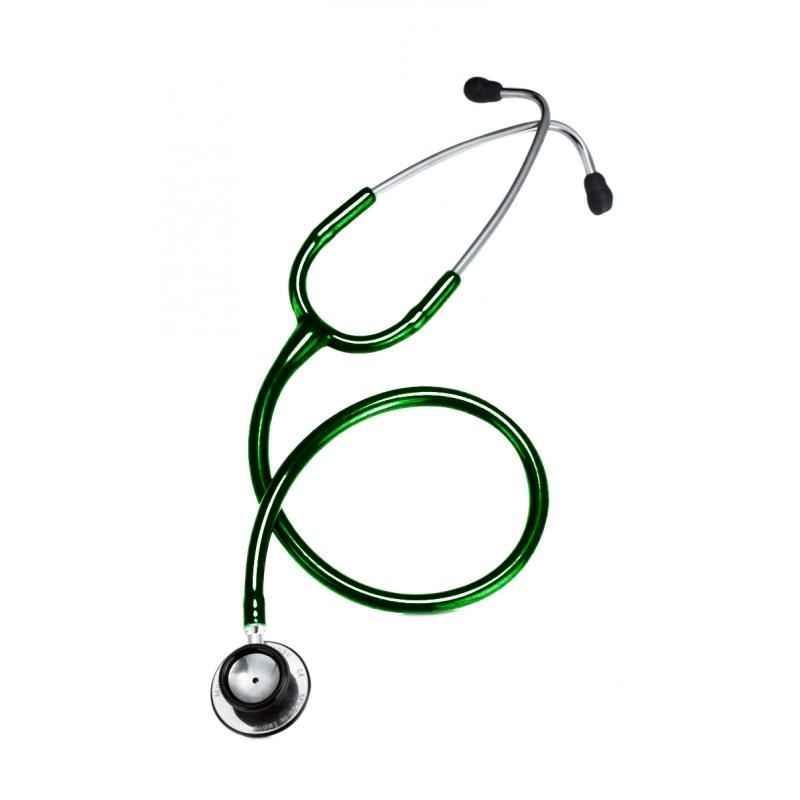CardiacCheck 24 inch Green Stainless Steel Stethoscope, CADCHSTHOPD