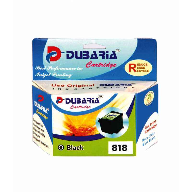 Dubaria 818 Black Ink Cartridge For HP Deskjet Printers