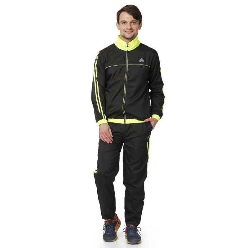 Abloom 109 Black & Parrot Green Tracksuit, Size: L