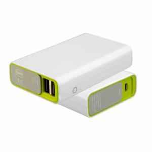 Portronics Tork 7800mAh White & Green Power Bank with Original LG Cells, POR 716