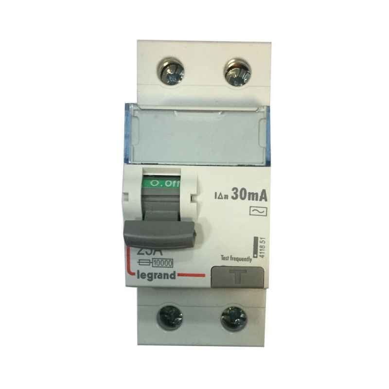 Legrand 25A DX³ 2 Pole RCCBs for AC Applications, 4118 51