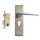 Plaza Elite Stainless Steel Finish Handle with 250mm Pin Cylinder Mortice Lock & 3 Keys