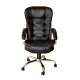 Mezonite High Back Cushioned Leatherette Black Meeting & Office Chair (Pack of 2)