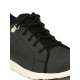 Eego Italy WW-44 Leather Light Weight Steel Toe Black Work Safety Shoes, Size: 8