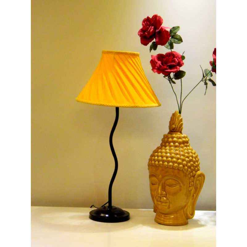 Tucasa Table Lamp with Pleated Shade, LG-183, Weight: 600 g