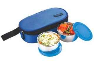 Buy Trueware Office Plus 2+1 Sky Stainless Steel Lunch Box Blue Container  Set Online At Best Price On Moglix