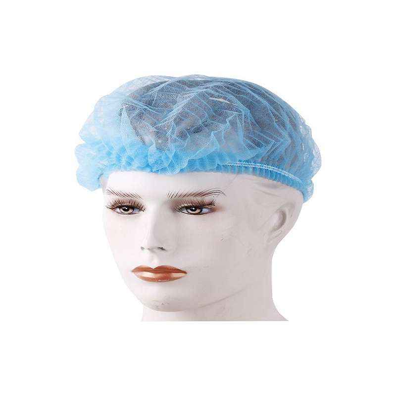 Arsa Medicare Blue Non-Woven Disposable Bouffant Cap, AM-024-001 (Pack of 100)