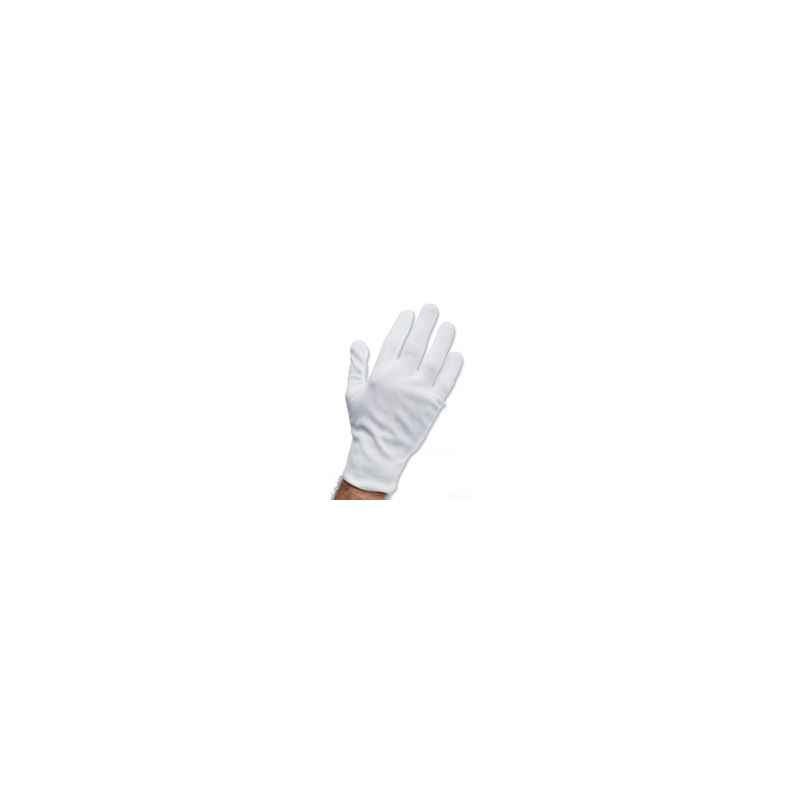 Famish Fine White Cotton Banyan Gloves (Pack of 10)
