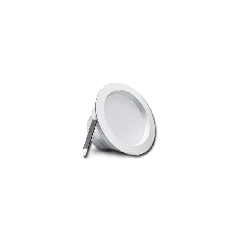 Wipro Garnet 7W White Round LED Downlighter, D320765 (Pack of 10)