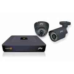 Godrej Solus 4 Channel High Defination Black CCTV Camera Kit, SEHCCTV2600