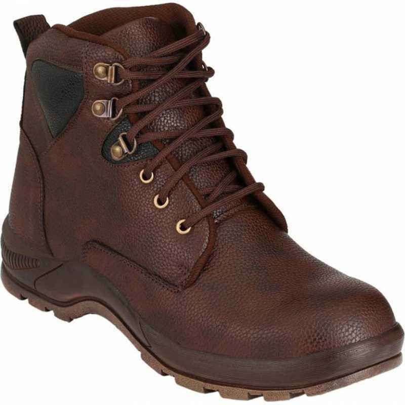 Udenchi UD690 Steel Toe Brown Safety Shoes, Size: 8
