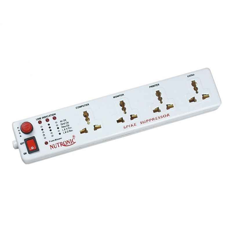Nutronic 4 Sockets with 1 Switch Surge Protector, SS-401