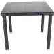 Ventura VF T221 Black & Brown Outdoor Table with Glass Top