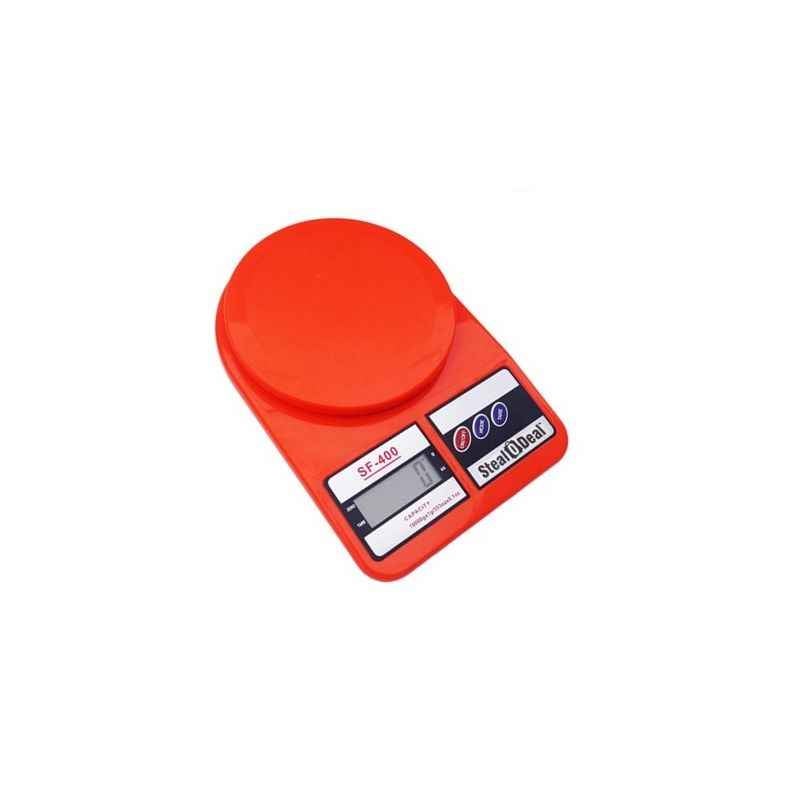 Stealodeal 7 Kg Red Electronic Kitchen Weighing Machine, SF-400