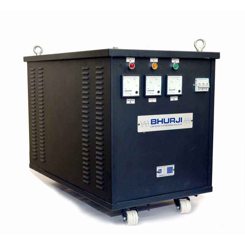 Bhurji 20kW 415V Delta 3 Phase AC Isolation Transformer Fitted In Cabinet with Wheel