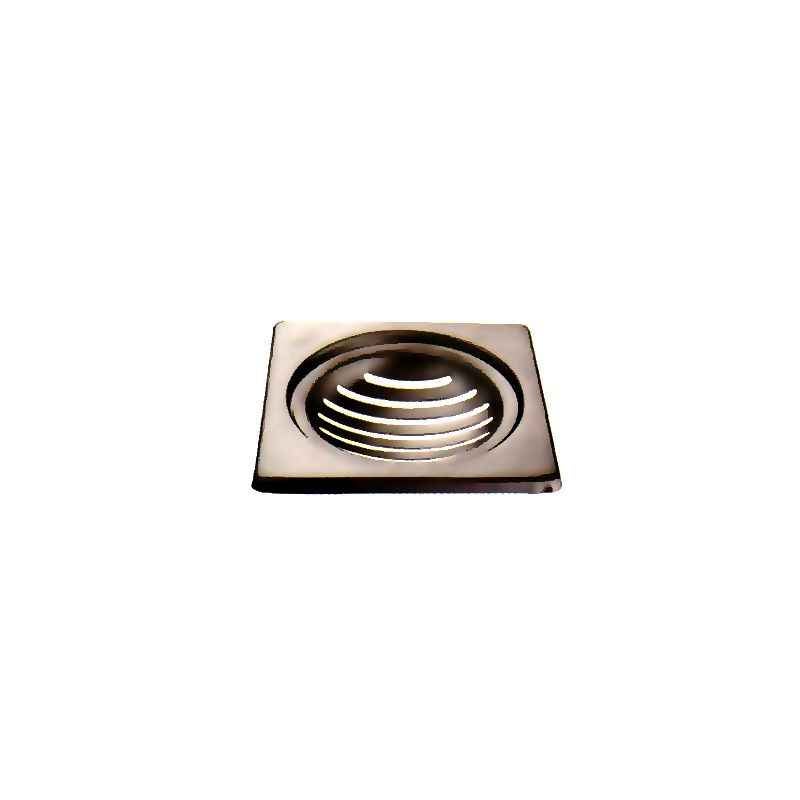 Jayna Topaz Gold TGS 127 Glossy Floor Drain, Size: 127 x 127 mm
