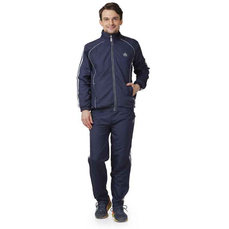 Abloom 132 Navy Blue & White Tracksuit, Size: L