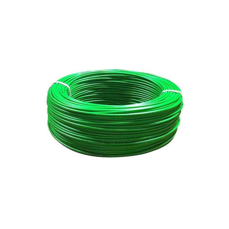 Reliance PVC Green Insulated Unsheathed Single Core Industrial cable Wire, 0.75 Sqmm, Length: 90 m
