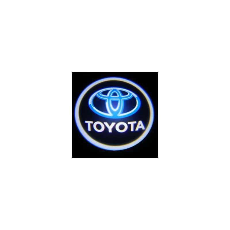 Autofurnish Black Car Door Welcome LED Projection Ghost Shadow Light Logo Set For Toyota
