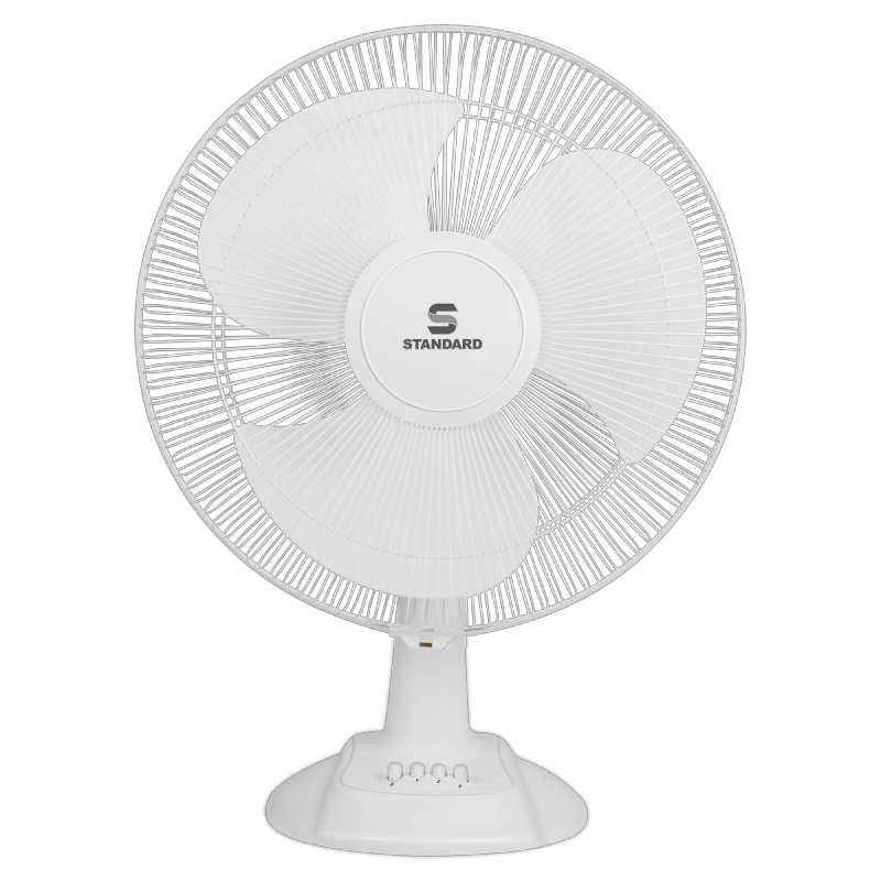 Standard 3 Blades Sailor High Speed Table 400 mm White Portable Fan