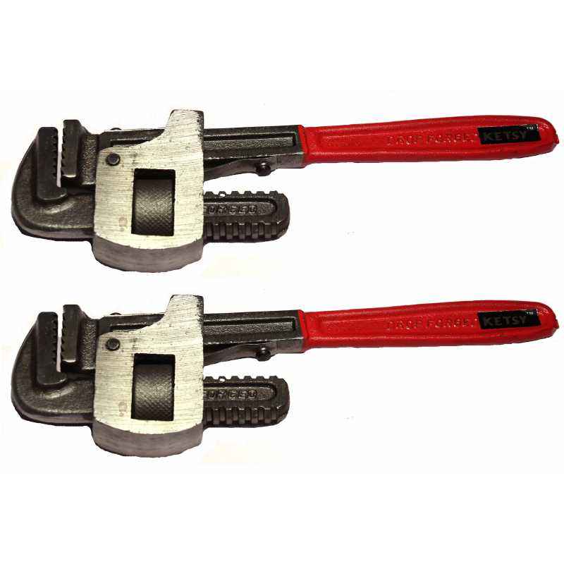 Ketsy 706 Single Sided Pipe Wrench Set, Size: 254 mm
