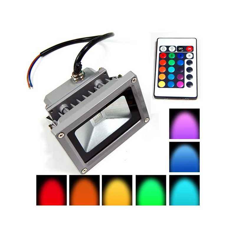 Best Deal 10W RGB LED Flood Light, BD-048 (Pack of 2)