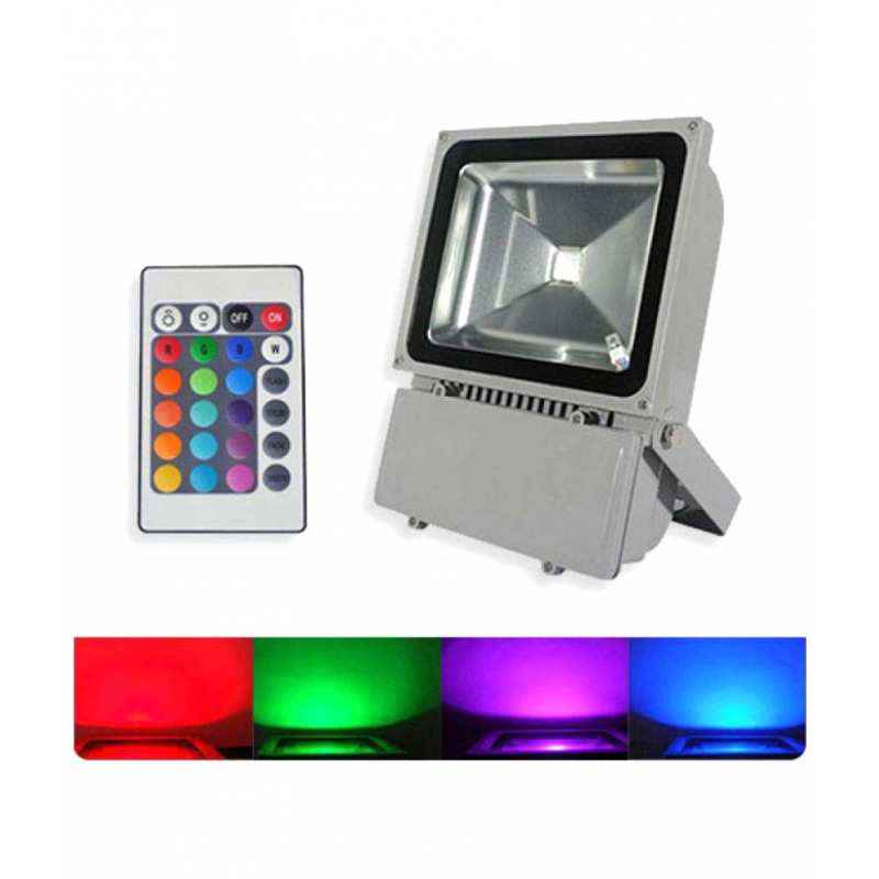Best Deal 100W RGB LED Flood Light, BD-064 (Pack of 2)