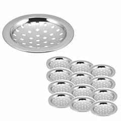Kamal 5 Inch Round Trap Without Hole, GRT-1404-S12 (Pack of 12)
