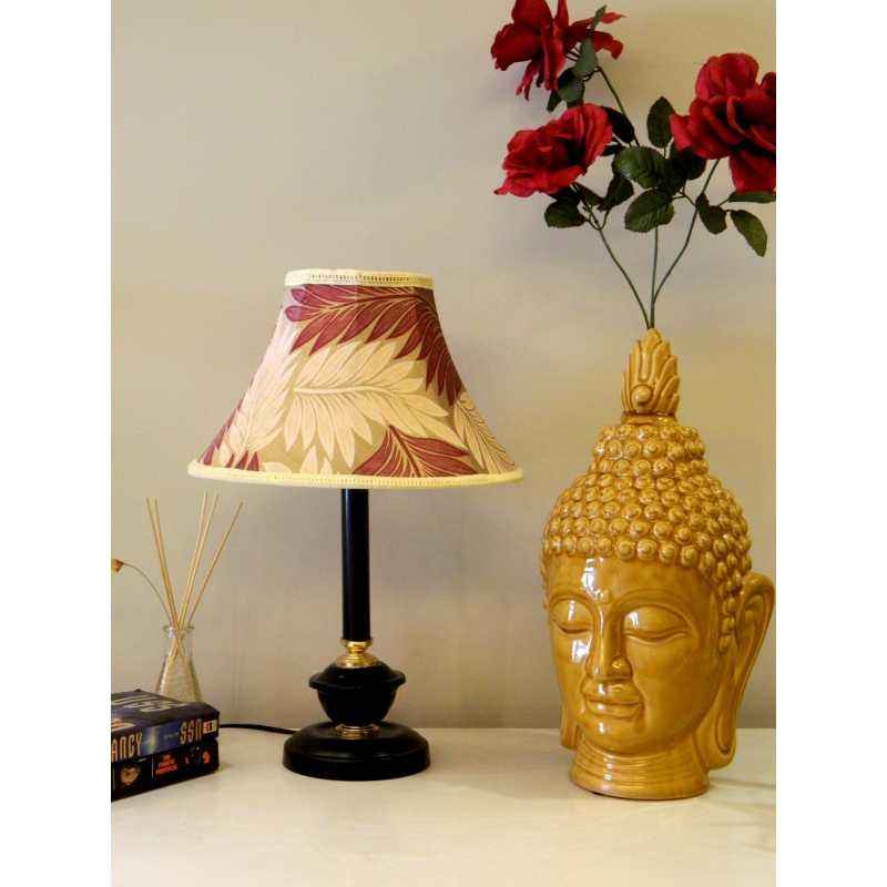 Tucasa Table Lamp with Poly Silk Shade, LG-508, Weight: 500 g