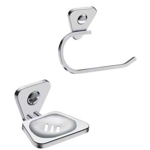 aligarian Steel Bathroom Accessories Set with Towel Ring, Saop