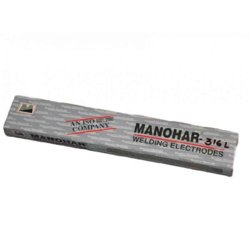 Manohar Stainless Steel Electrodes, E-316L, Size: 3.15x350 mm