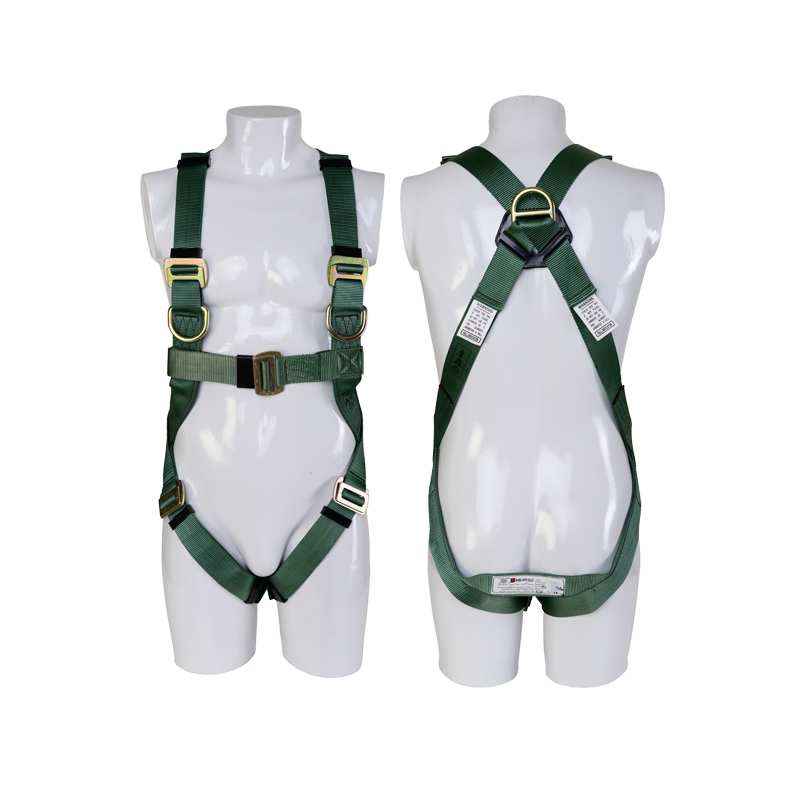 Karam PN16 Full Body Safety Harness with Single PP Rope Lanyard & Snap Hook