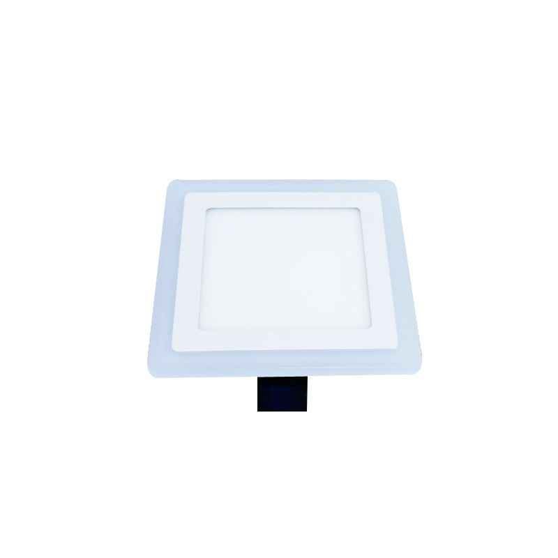 A-Max 22W Side Blue Border 2 in 1 LED Square Fancy Panel Light, II2BPL22