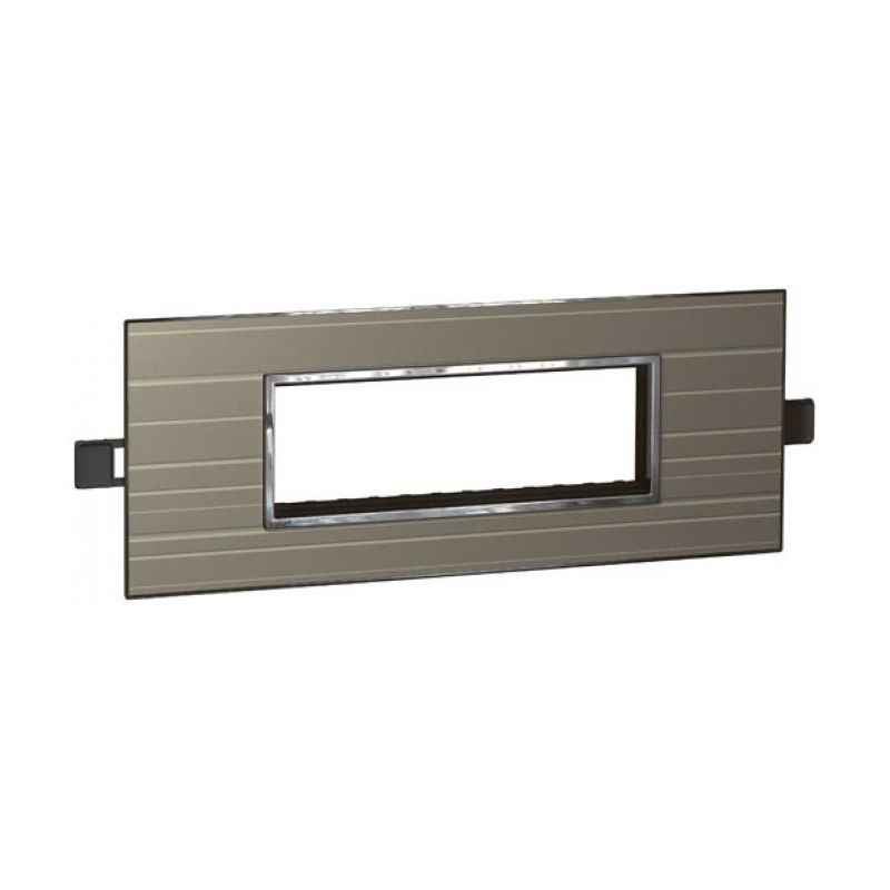 Legrand Arteor 6 Module Graphic Formal Square Cover Plate With Frame, 5763 82