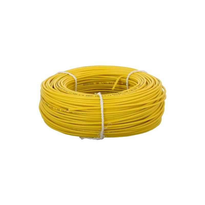 BCI 0.75 Sqmm Single Core 90m Yellow PVC Flexible Unsheathed Cable