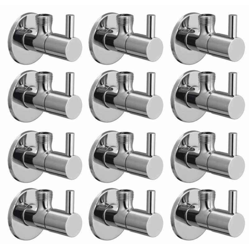 Snowbell Flora Brass Chrome Plated Angle Faucet (Pack of 12)